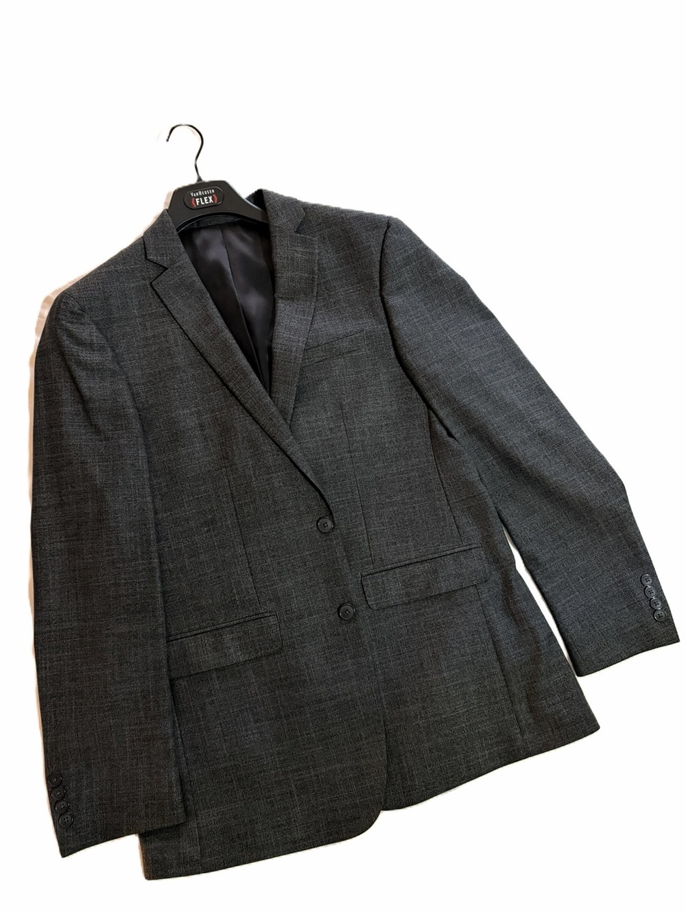 Van Heusen Men's Charcoal Gray Two-Button Blazer